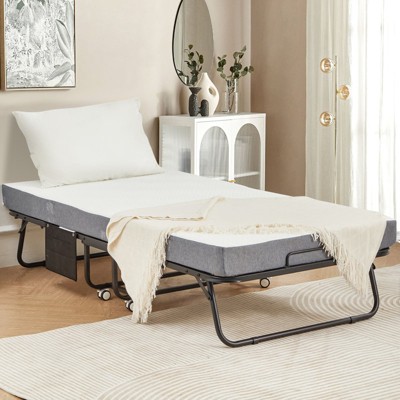 EROMMY Folding Bed, 38''W Folding Bed with Mattress Included, Daybed