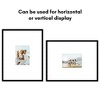 Americanflat 14x18 Picture Frame with Polished Plexiglass - Use as 5x7 Frame with Mat or Display 14x18 Photo Without Mat - Black - 4 of 4