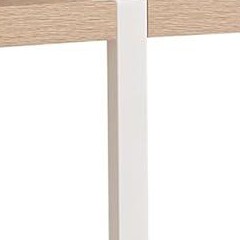 white frame and light brown panel