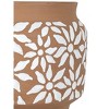 White Floral Terracotta Planter by Foreside Home & Garden - 4 of 4