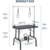 Foldable Dog Grooming Table, Heavy-Duty Adjustable Height Trimming Table with Noose, Storage Basket & 330LBS Capacity for Small to Large Dogs - 2 of 4