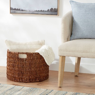 Woven Banana Bark Floor Basket - Brightroom&#8482;