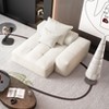 Yukimo 71" Modern Oversized Modular Sectional Sofa - Sparkling Chenille Fabric, Tufted Design, No Assembly Required - 4 of 4