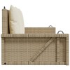 Swing Bench Beige PE Rattan, Powder-Coated Steel Standard - 4 of 4
