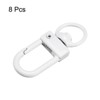 Unique Bargains DIY Craft Key Organization Lobster Claw Lanyard Swivel Clasps 1.3" x 0.51" 8 Pcs - 3 of 4
