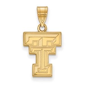 Black Bow Jewelry 14k Yellow Gold Texas Tech Red Raiders NCAA Medium Pendant - 1 of 3