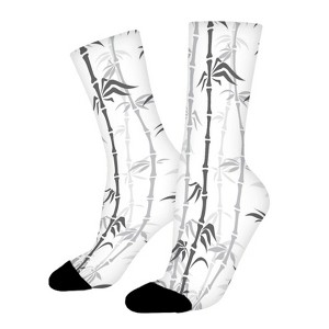 Bamboo Women Printed Crew Socks Funny Funky Socks Soft Polyester Novelty Gifts for Artists Men - 1 of 1