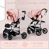 Kinder King Roc 1 Reversible Folding Baby Stroller, High Landscape, Adjustable Canopy, Anti-Shock, 5-Point Harness, Cup Holder - 3 of 4