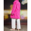 Women's Teddy Long Coat - SKIES ARE BLUE - 2 of 4