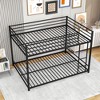 Metal Bunk Bed Full Over Full, Bunk Bed Frame with Safety Guard Rails, Heavy Duty Space-Saving Design, Easy Assembly Black - 3 of 4