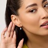 Ana Luisa Frida Pearl Huggie Hoops | 2-in-1 Convertible Pearl Drop Earrings in 14K Gold Plated & Silver Rhodium - 4 of 4
