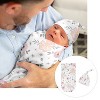 Sweet Jojo Designs Girl Newborn Baby Layette Gift Set Watercolor Floral Pink Grey and White 8pc - 2 of 4
