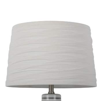 Linen Overlay Modified Drum Large Lamp Shade Ivory - Threshold™
