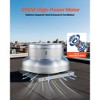 VEVOR Roof Exhaust Fan, Attic Vent Fan with High-Power Motor, 24.8inch Fan Base Aluminum Alloy, Speed Control Adjustable Airflow 1500/2600CFM, Silver - 3 of 4