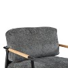 CAVINAS Modern Accent Chair with Plush Cushion,Sturdy Metal Frame,Plush Armchair for Living Room,Bedroom,Office Seating - 4 of 4