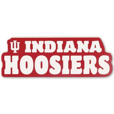 NCAA Indiana Hoosiers Chunky Block Wood Wall Art