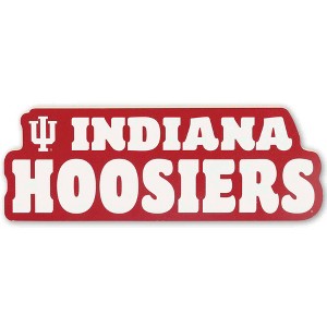NCAA Indiana Hoosiers Chunky Block Wood Wall Art - 1 of 4