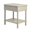 Starlight Canyon Home,Beige Bedside Table with Solid Wood Frame and MDF with Wood Veneer Finish - 3 of 4
