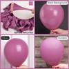 PartyWoo Balloons Magenta Dusty Rose Dark 18 12 10 5 Inch 100 pcs - 2 of 4