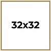 PosterPalooza | Square Classic Modern Gold Picture Frame - UV Acrylic, Foam Board Backing, Hanging Hardware - 2 of 4