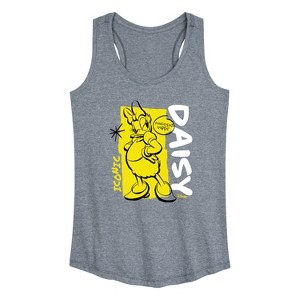 Women's - Disney - Daisy Confident Vibes Graphic Racerback Tank - 1 of 4