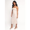 Petal and Pup Norma Strapless Midi Dress - 2 of 4