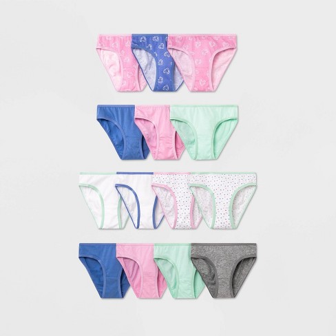 Hanes Girls' 14pk Briefs - Colors May Vary 8 : Target