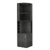 Vynxaria Space-Saving Corner Cabinet with Dual Access and Ample Storage - 3 of 4