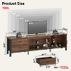 Bestier Modern LED TV Stand for TVs up to 90” with Tempered Glass Shelf, Drawers & Cabinet - 4 of 4