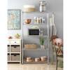 KTMBDW 5-Tier Metal Storage Rack, Shelving Unit with Frames, Dense Mesh for Entryway, Kitchen, Living Room, Bathroom, Industrial Style - 3 of 4