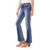 WallFlower Women's Legendary Bootcut Mid-Rise Insta Stretch Juniors Jeans (Standard and Plus) - 3 of 4