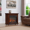 CLIHOME 23" Electric Fireplace Insert Heater with Log Set & Realistic Flame, Overheating Protection - 4 of 4