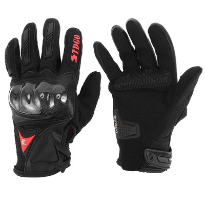 Unique Bargains Motorcycle Gloves Spring Summer Breathable Smartphone Touch 1 Pair