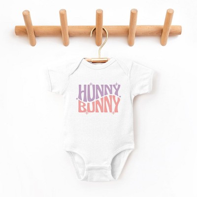 The Juniper Shop Hunny Bunny Wavy Stars Baby Bodysuit