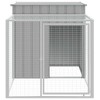 vidaXL Chicken Cage Anthracite Galvanized Steel Large Durable - Light Gray 43.3" x 79.1" x 43.3" - 3 of 4