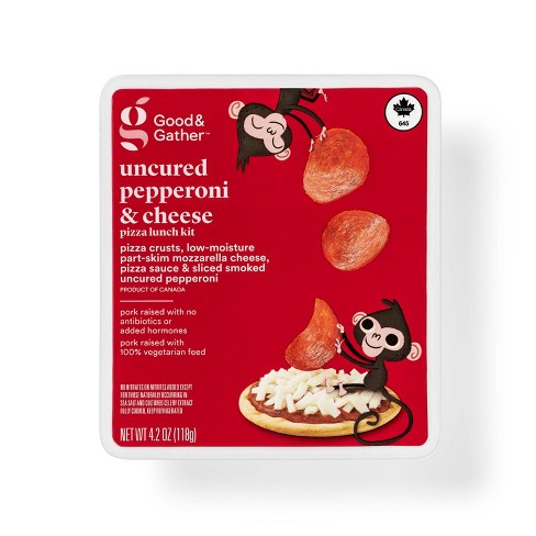 Uncured Pepperoni & Cheese Pizza Lunch Kit - 4.2oz - Good & Gather™