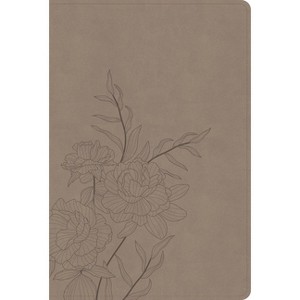 CSB Large Print Thinline Bible, Digital Study Edition, Earth Suedesoft Leathertouch - by  Csb Bibles by Holman (Leather Bound) - 1 of 1