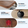 Folding Dining Table with Drawer and Storage, Folding Kitchen Table with 6 Wheels, Suitable for Kitchens, Apartments - 3 of 4