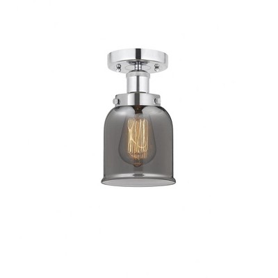 Oxford - 1 Light Semi-Flush Mount In Industrial Style-8.25 Inches Tall and 6.5 Inches Wide