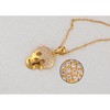 Anna-Kaci Crystal Rhinestones Skull Pendant Necklace for Halloween & Punk Rock - 3 of 4