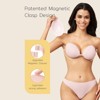Niidor Women's Invisible Strapless Bra Backless Sticky Bra Upgrade Magnetic Clasp Adhesive Bra New Craft Lace Silicone Bras with Thong Underwear - 2 of 4