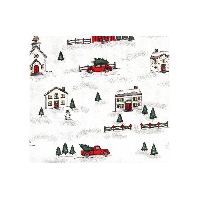 Hudson Baby Unisex Baby Cotton Flannel Receiving Blankets Bundle, Christmas Scene, One Size, 3 of 7