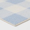 4'x5'6" Gingham Print Accent Rug Blue - Room Essentials™ - 3 of 4