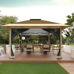 GustoWave Patio 12x12 FT Gazebo Tent Outdoor Pop Up Canopy Tent - 1 of 4