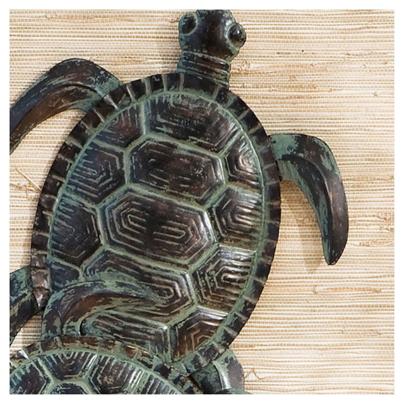 Sea Turtle Wall Art - Hand-Painted Greens - Aiden Lane, 3 of 8