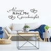 Unique Bargains Always Kiss Me Pattern Self-stick Bedroom Wall Stickers Artificial Decal - 4 of 4