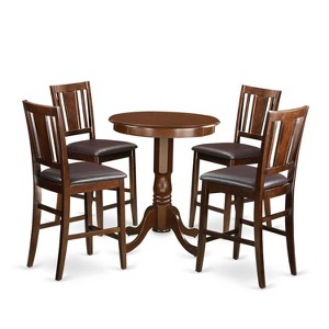 Counter Height Table Set with 4 Chairs - Modern Dinette Set for Kitchen or Dining Room - 1 of 4