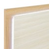 APRILSOUL Contemporary Natural and White Finish Bed Wooden Bedroom Furniture - 3 of 4