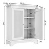 SKRAN  Modern Farmhouse Storage Cabinets with Adjustable Shelves,Multipurpose Freestanding Cabinets for Living Room,Kitchen, Entryway - 3 of 4