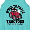 Girls' - Instant Message - Born To Drive Tractors School Graphic Sleeveless Aline Dress - 2 of 4